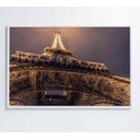 Ver imagem 3 de Quadro Torre Eiffel Iluminada - 90x60 - Adesivo Fotográfico