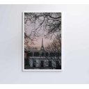 Ver imagem 3 de Quadro Torre Eiffel Neblina - 40x60 - Vidro Impresso