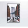 Quadro Ponte do Brooklyn Neve - 40x60 - Tecido Canvas - 3
