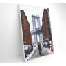 Quadro Ponte do Brooklyn Neve - 40x60 - Tecido Canvas - 6