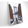 QUADRO PONTE DO BROOKLYN NEVE - 40x60 - Tecido Canvas - 6