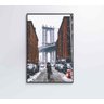QUADRO PONTE DO BROOKLYN NEVE - 40x60 - Tecido Canvas - 3