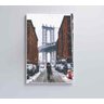 Quadro Ponte do Brooklyn Neve - 40x60 - Tecido Canvas - 1
