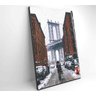 QUADRO PONTE DO BROOKLYN NEVE - 40x60 - Tecido Canvas - 8