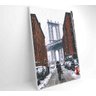 QUADRO PONTE DO BROOKLYN NEVE - 40x60 - Tecido Canvas - 2