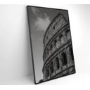 Ver imagem 2 de Quadro Coliseu Preto e Branco - 40x60 - Adesivo Fotográfico