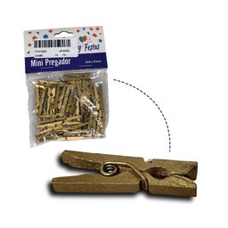 Kit 30 Mini Pregador Prendedor de Madeira para Fotos Artes - 2