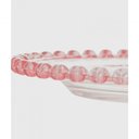Ver imagem 3 de Prato Sobremesa de Cristal Coração Borda Rosa Lyor 20cm