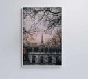 Ver imagem 5 de Quadro Torre Eiffel Neblina - 80x120 - Tecido Canvas
