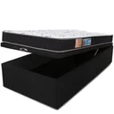 Ver imagem 4 de BOX BAU CONJUGADA ESPUMA DUPLA SOLTEIRO KING POLIESTER (110KG - 0.96X2.03X56):PRETO