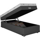 Ver imagem 1 de BOX BAU CONJUGADA ESPUMA DUPLA SOLTEIRO KING POLIESTER (110KG - 0.96X2.03X56):PRETO