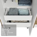 Ver mais imagens de Guarda-Roupa Casal com Pés 6 Portas Batentes com Espelho Netuno Madesa