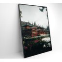 Ver imagem 2 de Quadro Templo Japonês - 60x90 - Tecido Canvas