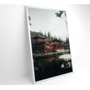 Ver imagem 4 de Quadro Templo Japonês - 60x90 - Tecido Canvas