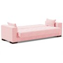 Ver imagem 7 de Sofá Cama Decorativo 210cm Pés em Madeira Beesley Suede Rosa G19 - Gran Belo