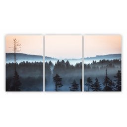 Quadros Decorativos MDF paisagem árvores pássaros e Neblina x4adesivos quadro decorativo gangue dos  - 1