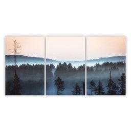 Quadros Decorativos MDF paisagem árvores pássaros e Neblina x4adesivos quadro decorativo gangue dos  - 2