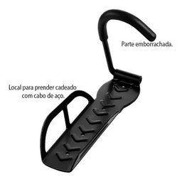 Gancho Pendurar Bike Parede Suporte De Bicicleta Com Apoio - 5