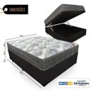 Ver imagem 2 de Cama Box com Baú Casal + Colchão de Molas Ensacadas - Ortobom - Iso Superpocket 138cm Preto