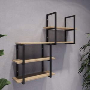 Prateleira Suspensa Estilo Industrial Moderna Escritório