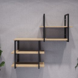 Prateleira Suspensa Estilo Industrial Moderna Escritório - 3
