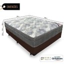 Ver imagem 2 de Cama Box Casal + Colchão de Molas Ensacadas - Ortobom - Iso Superpocket 138cm Marrom
