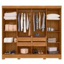 Ver imagem 3 de Guarda Roupa Grande Quarto Casal Diplomata 8 Portas 4 Gavetas Freijo com Off White