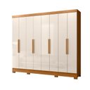 Ver imagem 1 de Guarda Roupa Grande Quarto Casal Diplomata 8 Portas 4 Gavetas Freijo com Off White