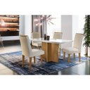 Ver imagem 1 de Conjunto Sala de Jantar Berlim com 4 Cadeiras Lunara Rufato