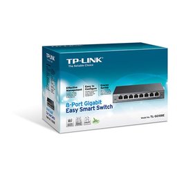 Switch Easy Smart Gigabit de 8 Portas 10-100-1000 Tl-sg108e Smb - 3