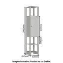Ver imagem 4 de Estante Closet com 1 Porta e 3 Nichos - Grafite
