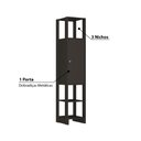 Ver imagem 3 de Estante Closet com 1 Porta e 3 Nichos - Grafite