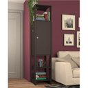 Ver imagem 1 de Estante Closet com 1 Porta e 3 Nichos - Grafite