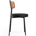 Ver imagem 7 de Kit 02 Cadeiras Decorativas Estofada Para Sala Jantar Barcelona L02 Couríssimo Camel Preto - Lyam