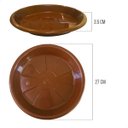Ver imagem 2 de Kit 6 Pratos para Vaso Redondo Suporte para Planta 27x3,5cm