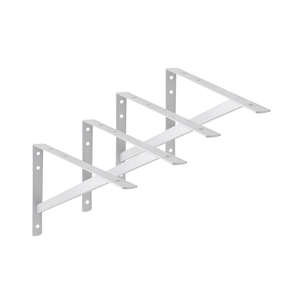 4x Suporte Mão Francesa Reforçada Branca 55cm