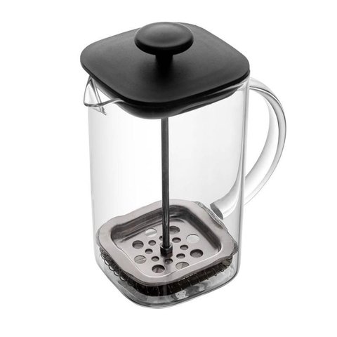 Cafeteira/prensa Francesa Lyor Vidro Preta Quadratta 700ml