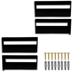 Dois Suportes de Parede Aço Reforçado Vazados Retos Mão Francesa para Prateleira Flutuante