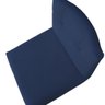 Kit 08 Banquetas Luma Base de Ferro Sued Azul Marinho - D'classe Decor - 5