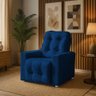 Poltrona Cadeira Vitória Papai e Mamãe com Encosto Macio para Sala de Descanso Marinho - 3