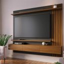 Ver imagem 1 de Painel Home Suspenso para Tv 70 Polegadas Juriti Noce Milano Preto Clb