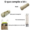 Ver imagem 4 de Rede de Descanso Edredom 3,80 Cores Reforçada Premium C/ Kit Cores:crua