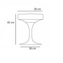 Ver imagem 2 de Banqueta Tulipa Saarinen Branca - Vermelho