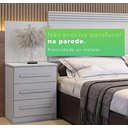 Ver imagem 6 de Cabeceira Extensiva Casal Queen Império Benetil Móveis - Branco