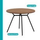 Ver imagem 3 de Conjunto de Sala de Jantar 4 Cadeiras Nala Carraro Freijó Preto