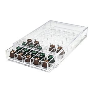 Porta Cápsulas Nespresso em Acrílico com gaveta para 40 Un Centauri Acrílicos PCN-40-1GV