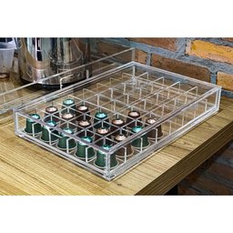 Porta Cápsulas Nespresso em Acrílico com gaveta para 40 Un Centauri Acrílicos PCN-40-1GV - 7