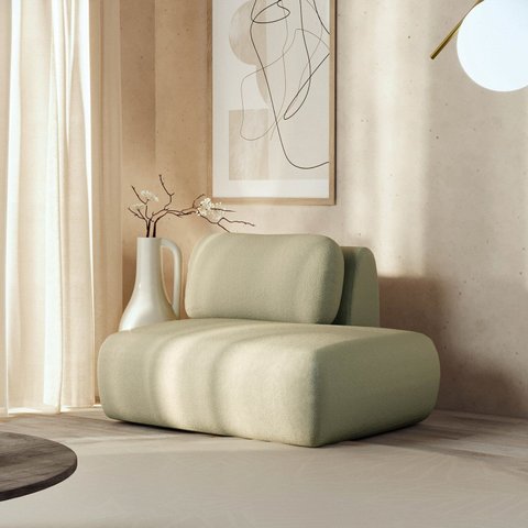 Sofá Modular Sumiê 80cm Direito Orla CabeCasa MadeiraOriginals