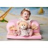 Assento de bebê - Cadeirinha Sofázinho Multi Uso Estofada Ursa Rosa - 1