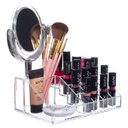 Ver imagem 2 de Organizador Com Espelho Duplo Porta Maquiagem Em Acrílico
